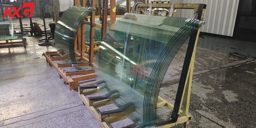 curved tempered glass stair railing glass balustrade glass