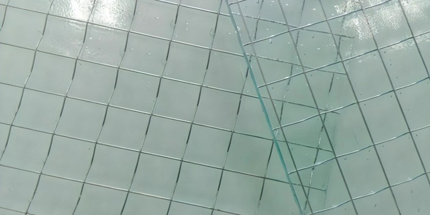 wire mesh glass fire insulation safety glass
