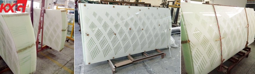 color silkscreen printing tempered glass