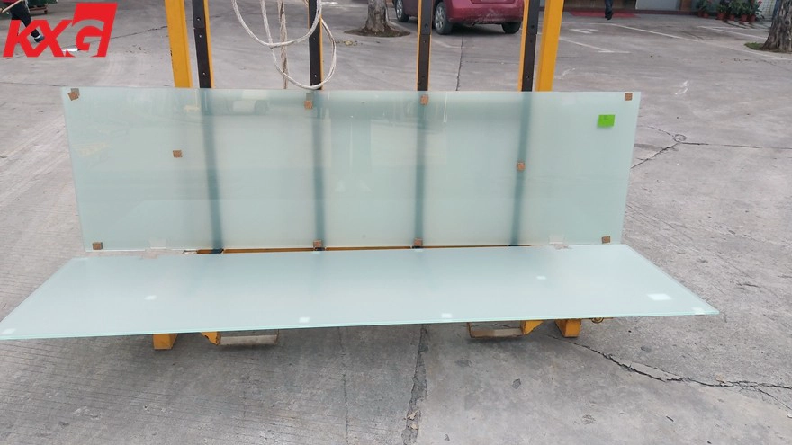 10mm acid etched tempered glass