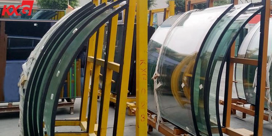 curved insulated glass curtain wall facade glass