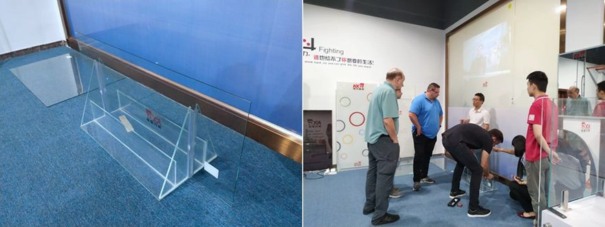 4mm clear tempered glass test