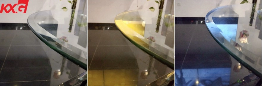 KXG clear round tempered glass application