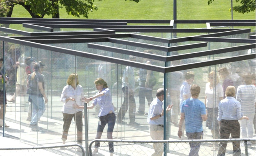 glass maze