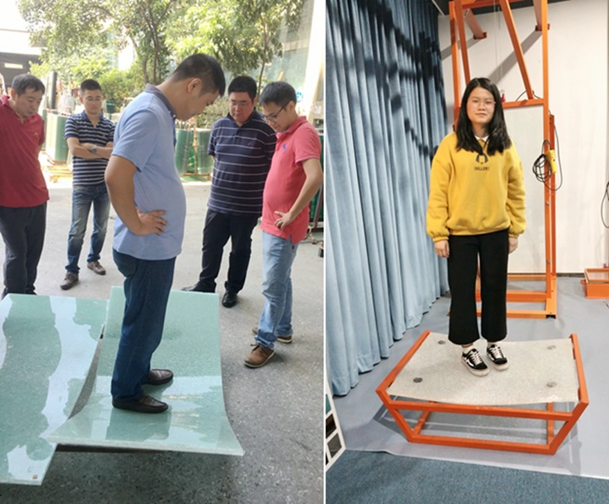 Safety SGP clear tempered laminated glass