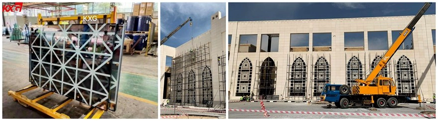 China professional building glass factory 6mm silk screen printed glass for partition wall kuwait
