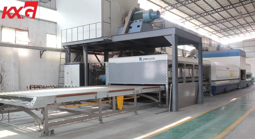 KXG clear tempered glass factory production line
