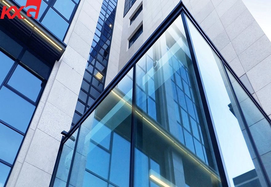 reflective glass building
