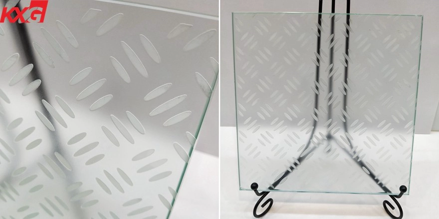 anti slip safety laminated glass