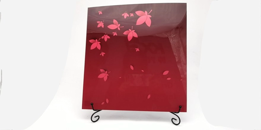 custommize digital printing glass for decorated wall
