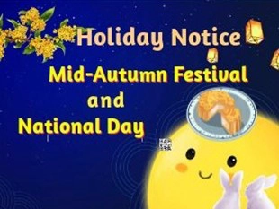 KXG Mid-Autumn Festival and National Day holiday notice KXG Mid-Autumn Festival and National Day holiday notice