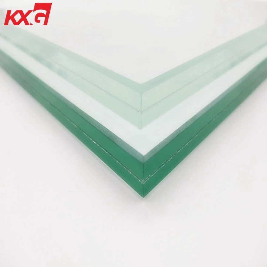 8.76mm ultra clear toughened laminated glass 442 low iron tempered laminated glass