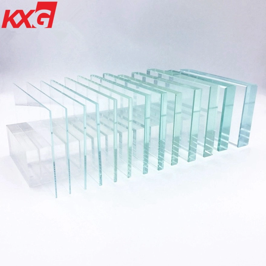 China 19 mm incoloro vidrio templado precio de fábrica, 19 mm precio de vidrio templado de seguridad, 19 mm corte al tamaño de vidrio templado