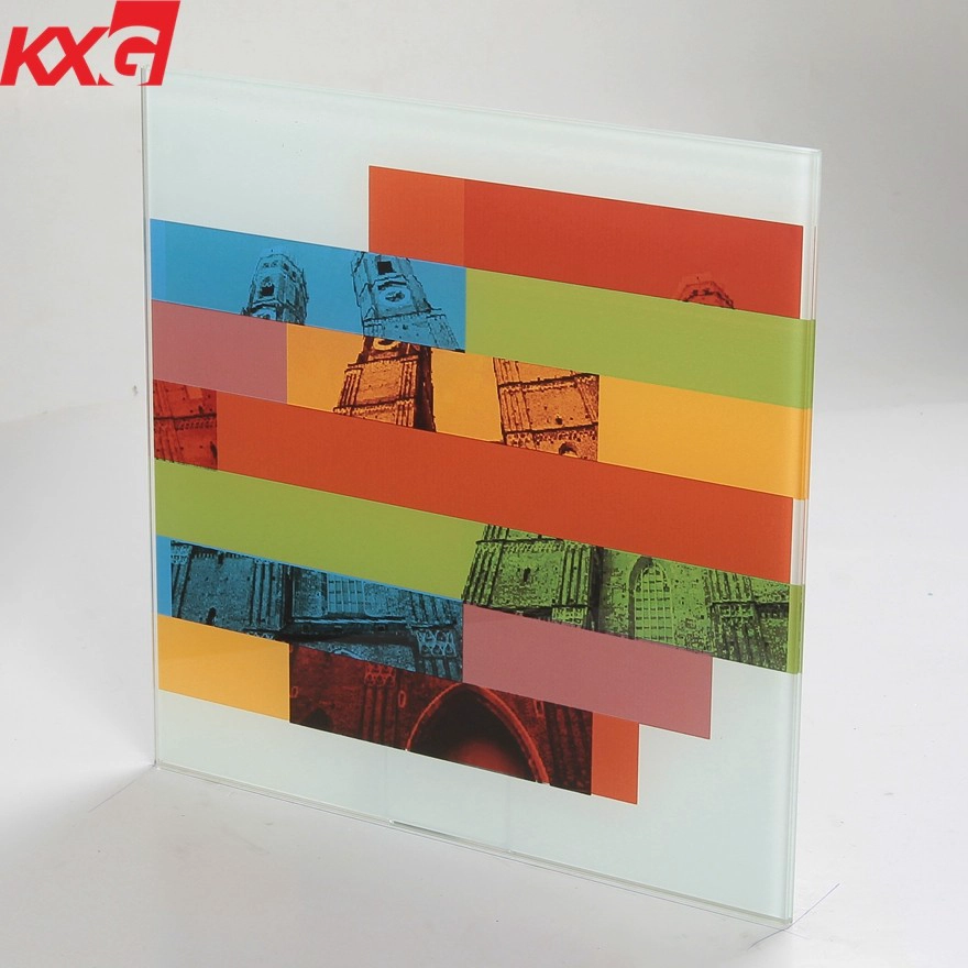 China building glass factory price printed glass , color painted tempered glass ceramic frit glass manufacturers