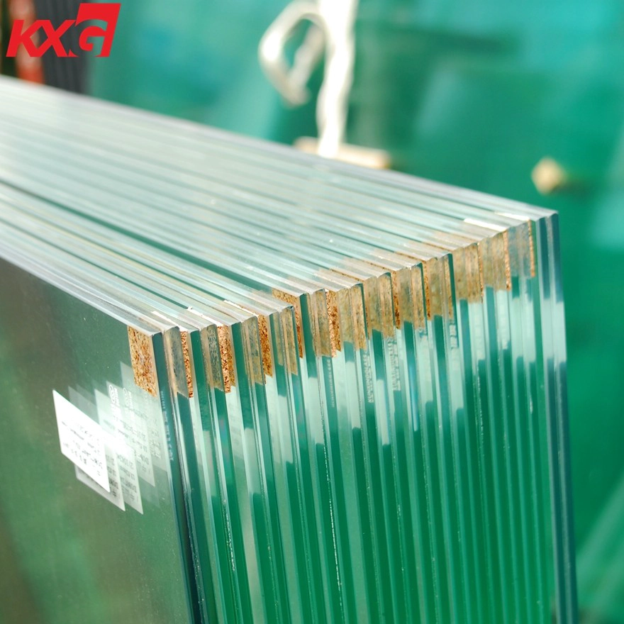 China building glass factory produce 13.52mm toughened laminated glass balustrade, 664 tempered laminated glass handrails