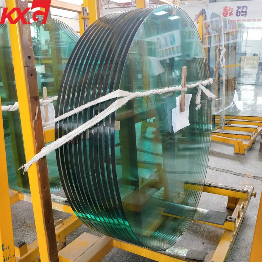 China glass manufacturer wholesale price safety clear round tempered glass