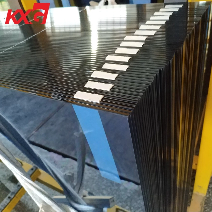 China professional building tinted glass factory, supply 8.76 ford blue tempered laminated glass