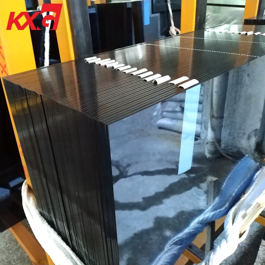 China professional building tinted glass factory, supply 8.76 ford blue tempered laminated glass