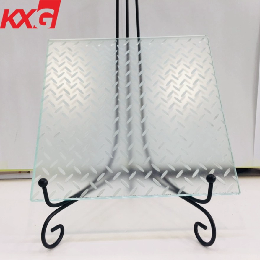 Escalera de vidrio laminado templado de seguridad ultra claro de vidrio antideslizante para interiores y exteriores