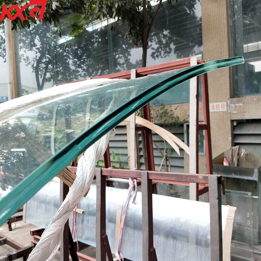 KXG 13.52mm SentryGlas strong safety laminated glass factory price,6mm+1.52mm SGP+6mm curved laminated glass China