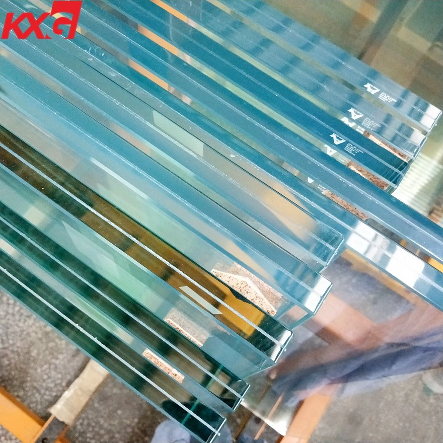 KXG glass factory price 11.52 17.52 21.52 ultra clear SGP laminated glass,super clear safety glass with SGP interlayer