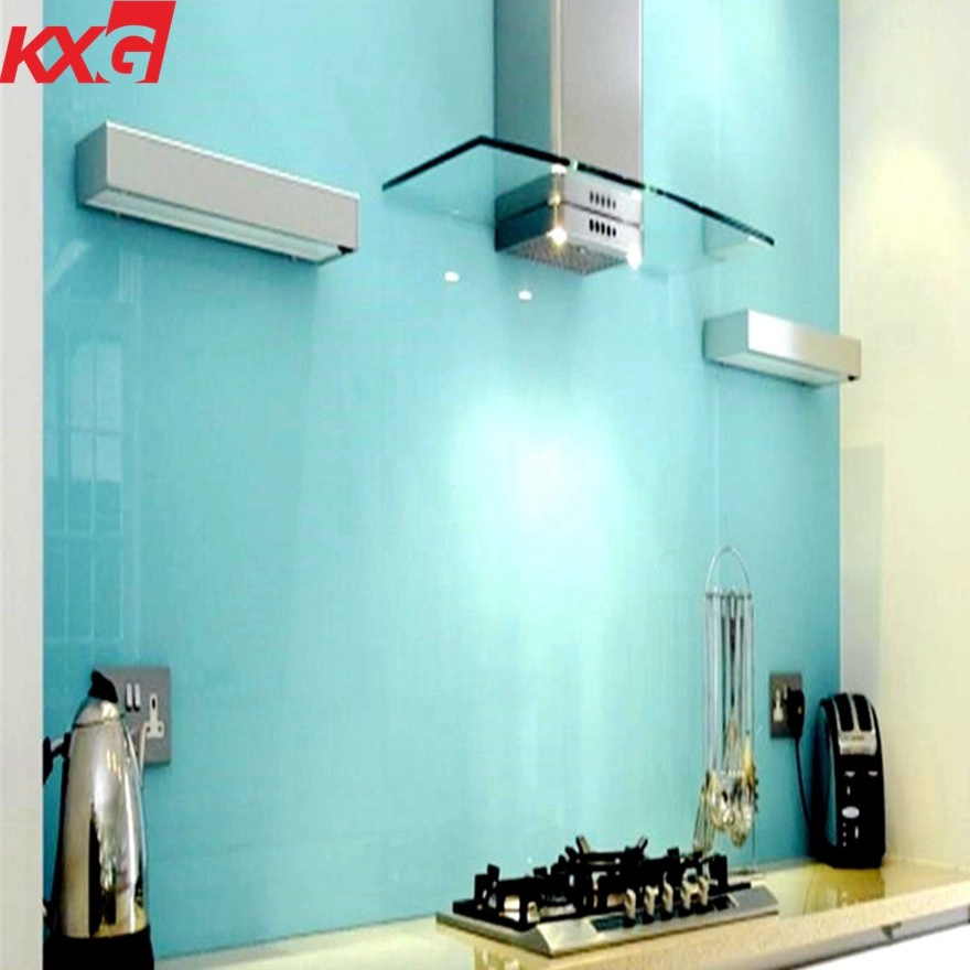 Kitchen color painting tempered glass factory,splash back lacquered safety toughened glass,silkscreen printing glass for kitchen