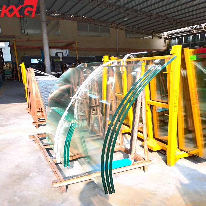 Professional curved tempered glass railing manufacturer, curved laminated glass for balustrade