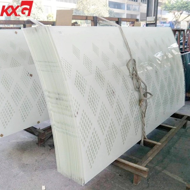 Wholesale factory price 6mm 8mm 10mm color silkscreen printing tempered glass