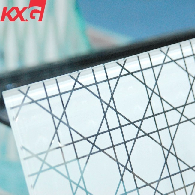 Wholesale factory price 6mm 8mm 10mm color silkscreen printing tempered glass