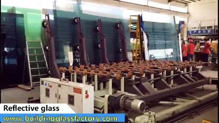 Reflective glass cutting at edging na proseso