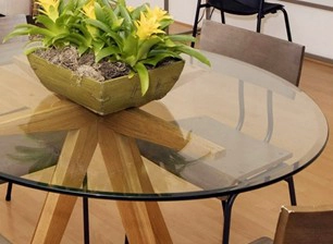 grinding round table 19mm glass