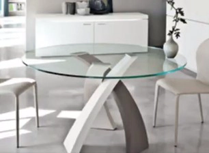 Glass Round Table