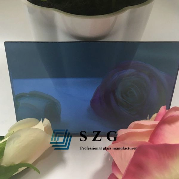 4mm dark blue reflective float glass, 4mm dark blue coated glass, 4mm dark blue solar glass panel