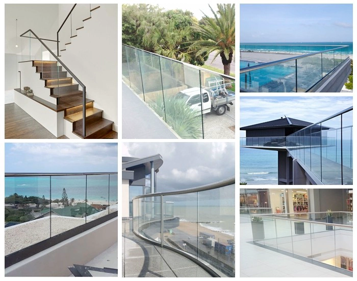 szg glass balustrade top rail handrail tube 