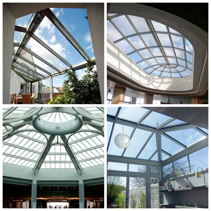double glazed, skylight glass, roof glass, triple glass, toughened insulated glass, 24mm double glazing skylight, low E double glazing, 24.52mm insulating glass, glass canopy 