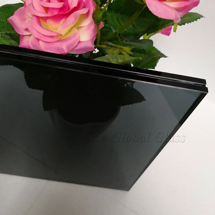 13.52mm Euro grey laminated glass, 6+6 tempered light grey laminated glass, 13.52mm ESG VSG, Euro grey toughened laminated glass