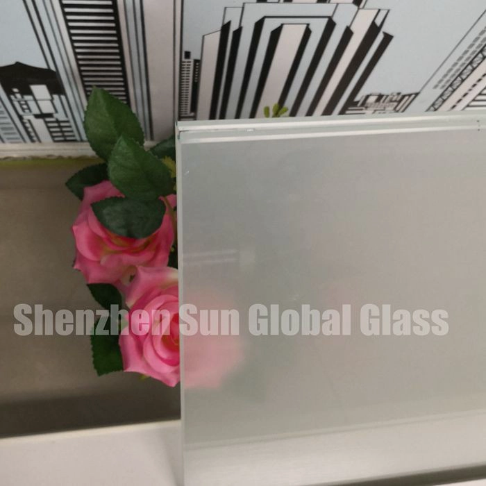 low iron acid etched glass, SGCC certified glass manufacturer, frosted glass partition, PVB laminated glass, milky white laminated glass, frosted glass, opaque laminated glass, canopy glass, PVB frosted glass