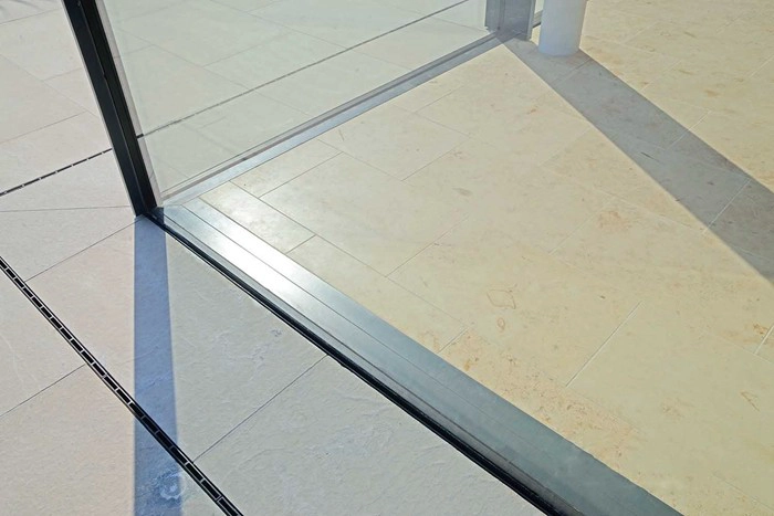 folding sliding door glass