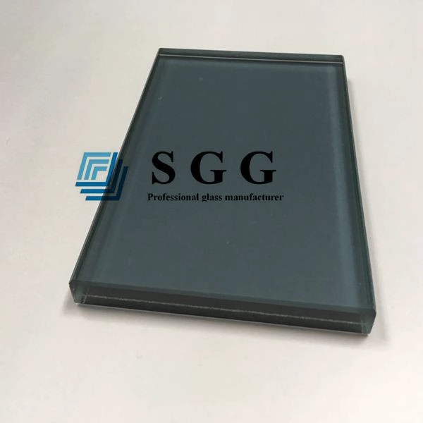 17.52mm light grey tempered laminated glass, 8mm+8mm light grey PVB laminated toughened glass panel, 8mm+8mm light grey sandwich glass,17.52mm light grey tempered sandwich glass; 17.52mm grey laminated toughened glass; 17.52mm euro grey laminated glass