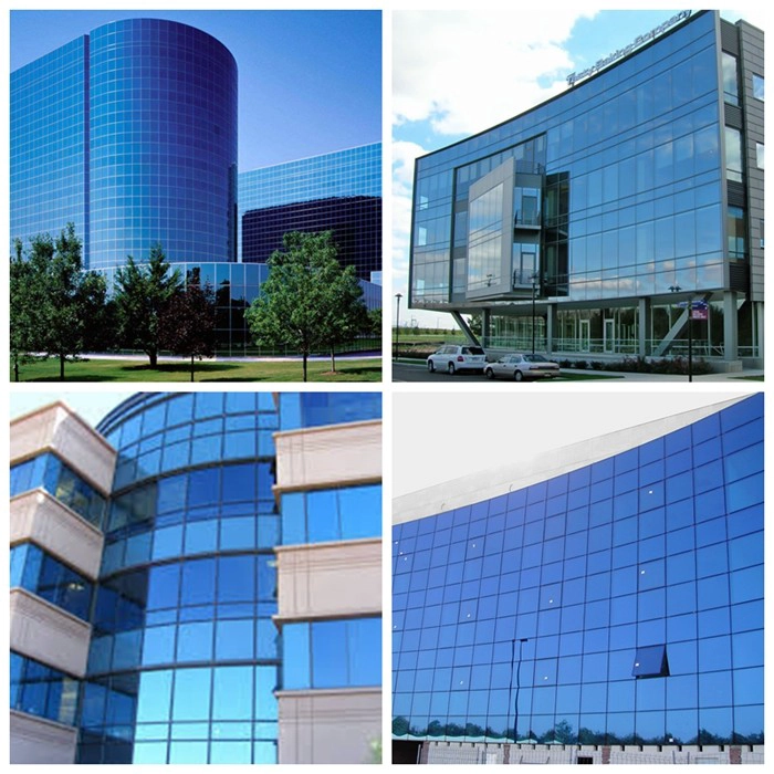 28mm Low E insulated glass, 28mm tempered DGU, 8mm+12A+8mm blue tempered double glazing, 28mm ESG DGU