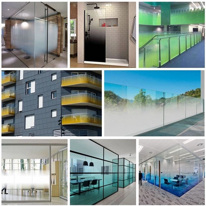 21.52mm silk screen printed tempered laminated glass balustrade, 1010.4 printed toughened laminated glass railing, 10+1.52+10 ESG VSG ceramic frit glass balustrade