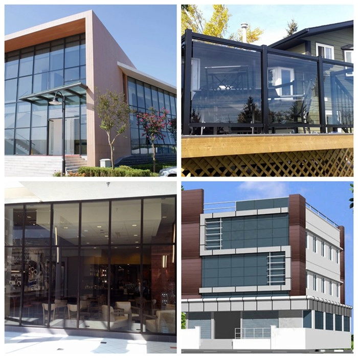 66.4 grey laminated glass, 6+6 tempered glass, 12mm grey laminated glass, Euro grey toughened laminated glass, light grey laminated glass price, security glass