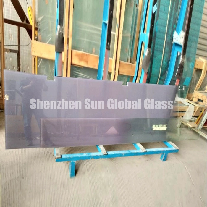 10mm flat purple gradient glass