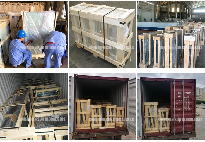 processed glass packing and loading