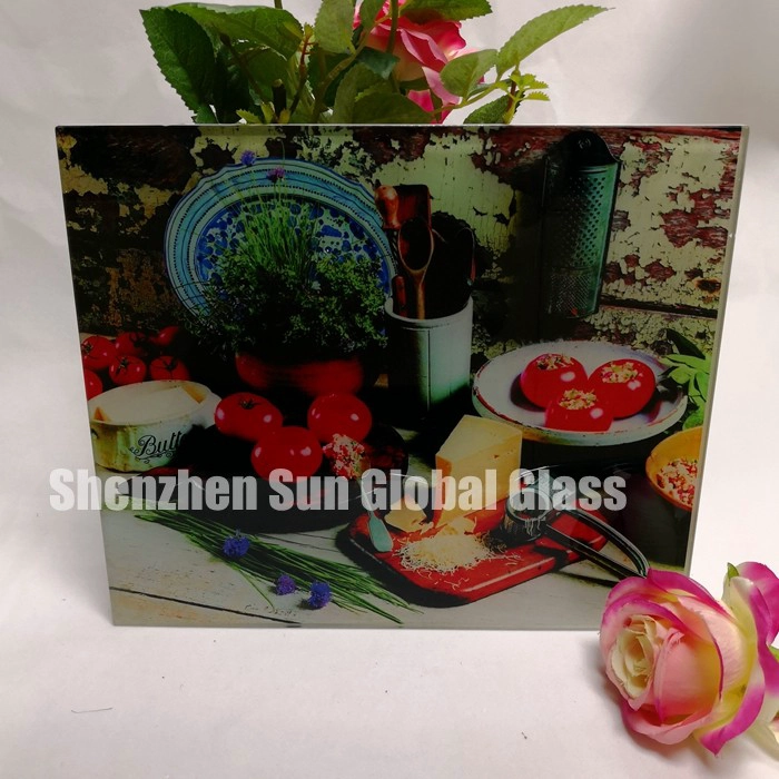 Refrigerator door glass, digital glass, freezer door, silk screen printing glass, Beverage cooler glass door, ESG tempered printing glass, printing glass low iron, printing glass, 3.2mm printed glass 