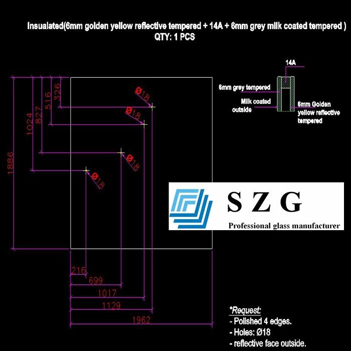 25MM insulated glass