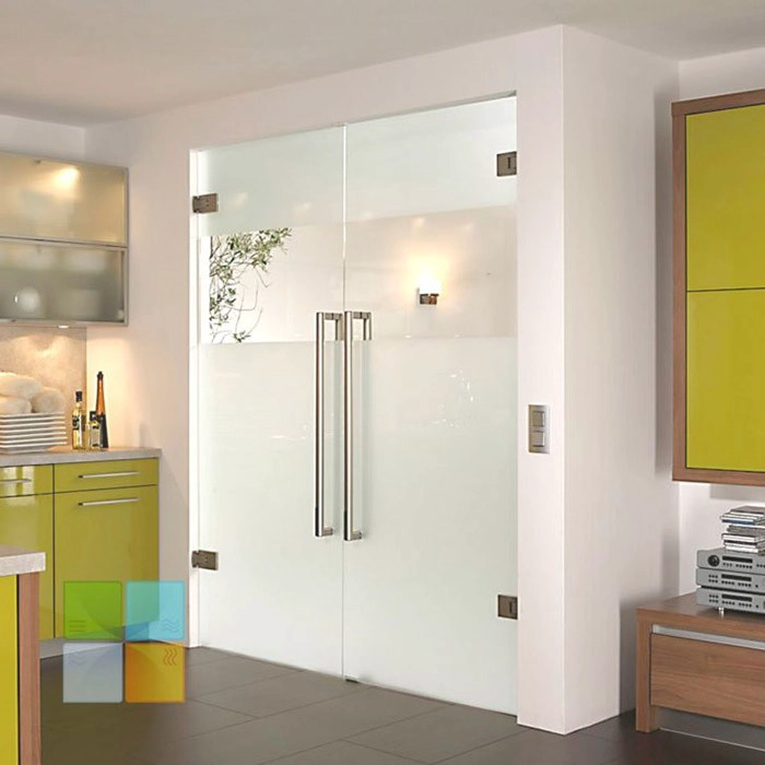 SZG tempered laninated frameless glass hinge door