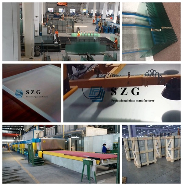 15mm acid etched tempered glass