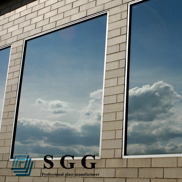 4mm light blue reflective glass window