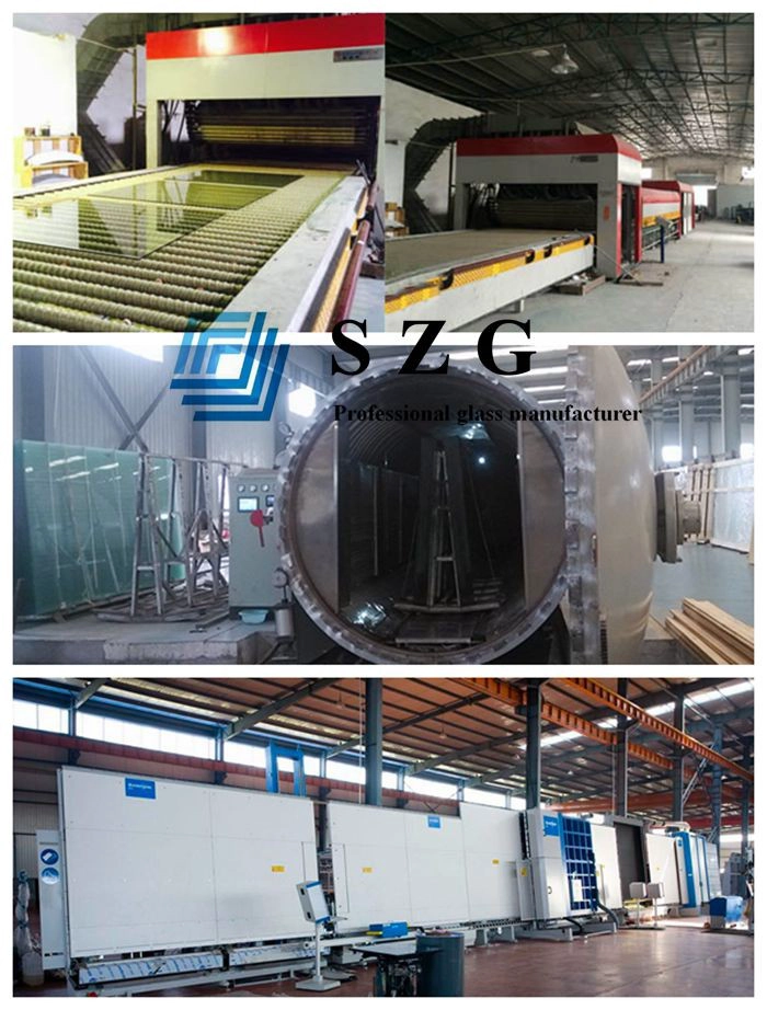 24.52mm VSG ESG DGU, low iron double glazing unit, safety insulated glass, tempered insulating glass, 9.52mm VSG ESG+9A argon gas+ 6mm tempered glass, low E insulated glass, 24.52mm laminated double glazed
